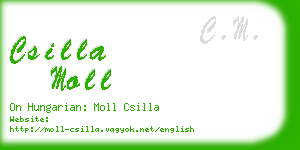 csilla moll business card